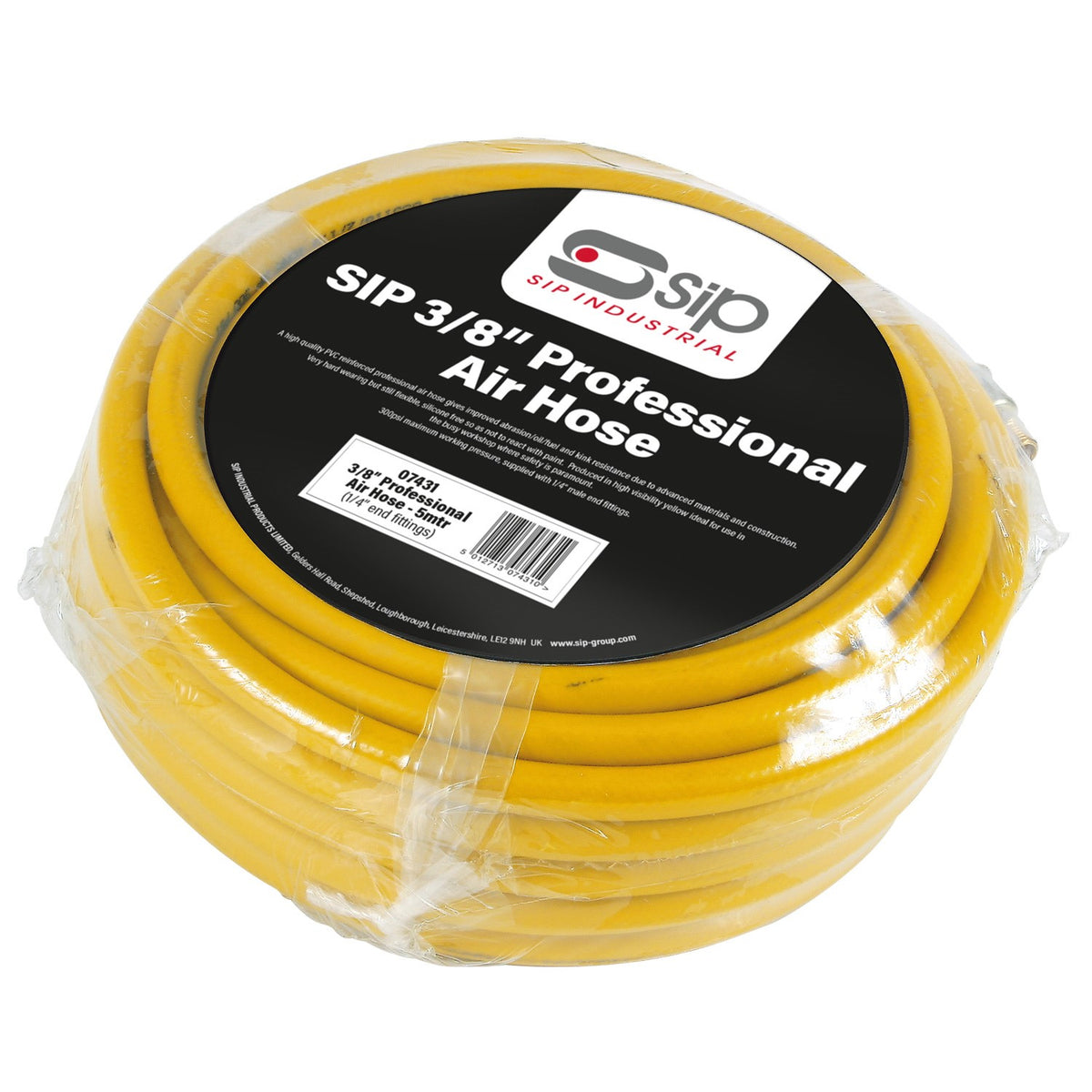 SIP 3/8" 5m Nitrile Rubber PVC Air Hose - 07431