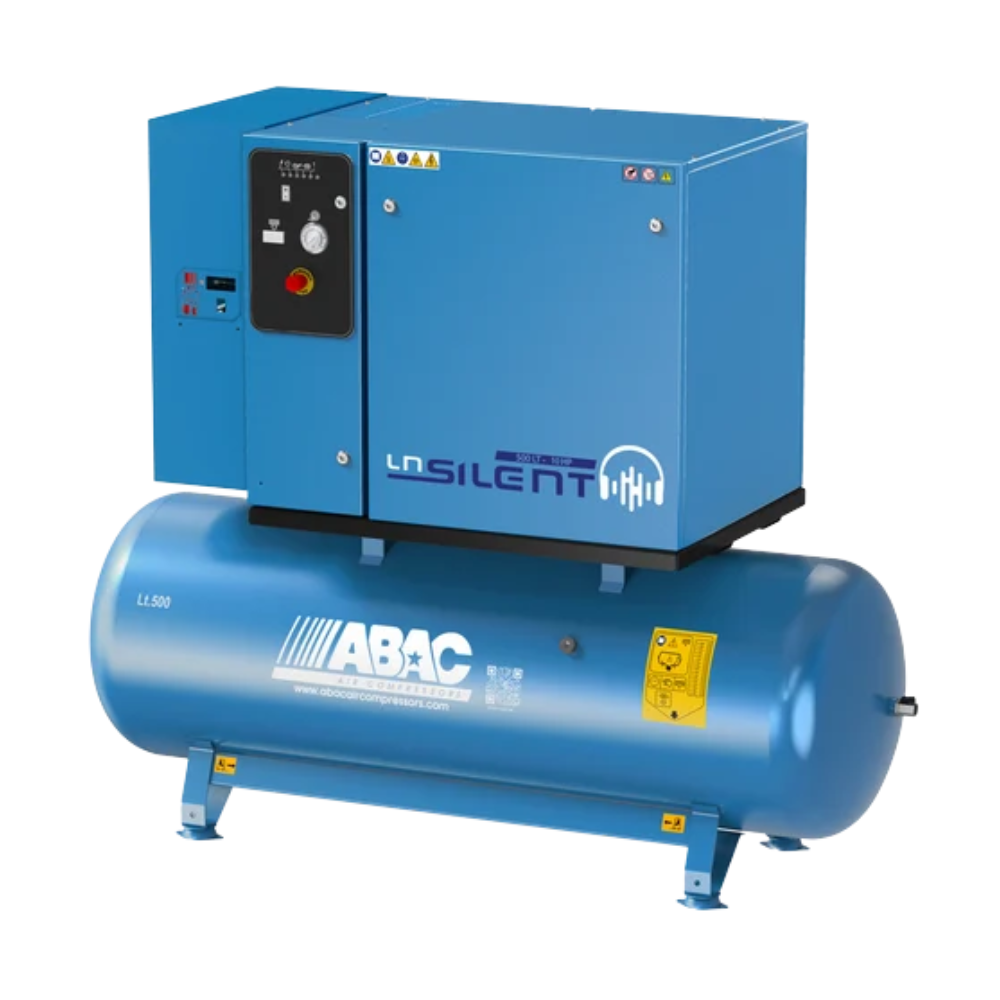 ABAC LN2 B5900 500L T5.5 DOL DRY Silenced Air Compressor & Dryer 400 Volt 20 CFM - 4116026009