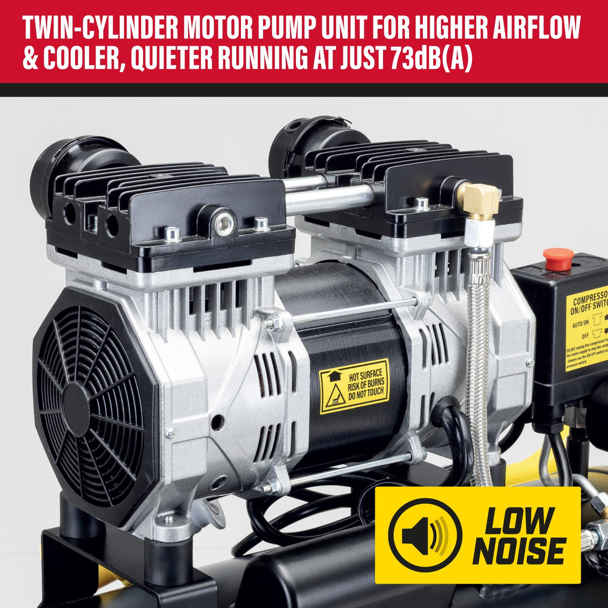SIP 110V 24L Low Noise Direct Drive Compressor - 05871