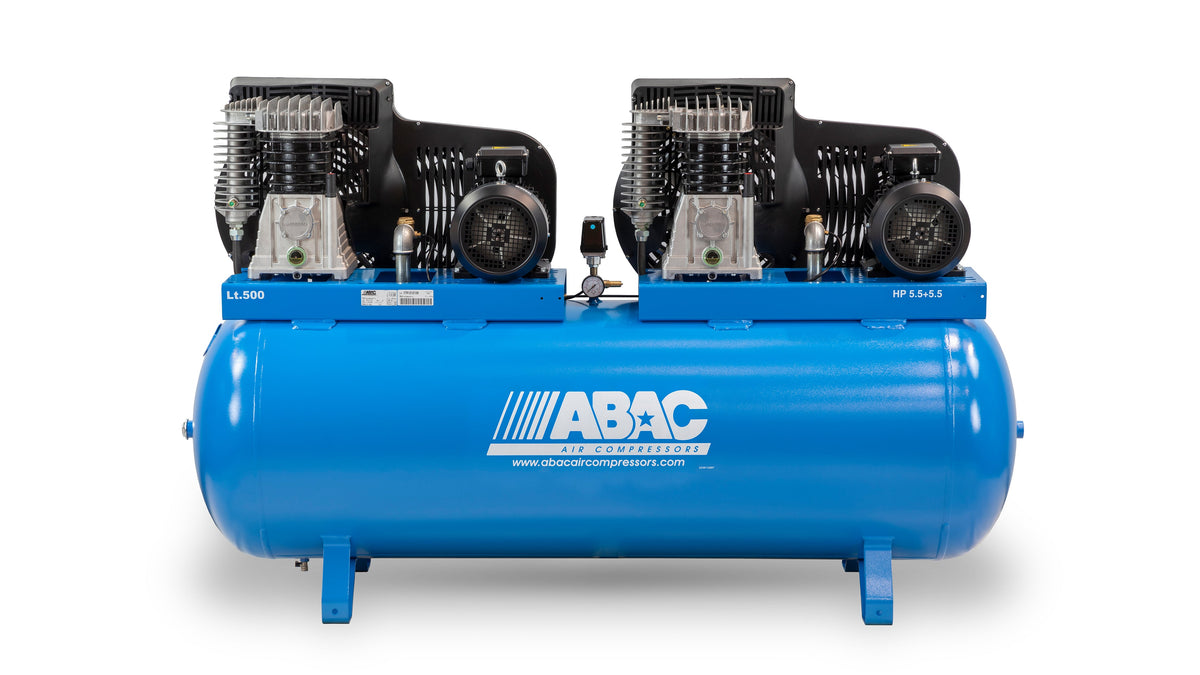 ABAC PRO B5900 500 T5.5 Tandem - 400V 500L 46CFM 10Bar Air Compressor - 4116019884 - airlinkcompressors.com