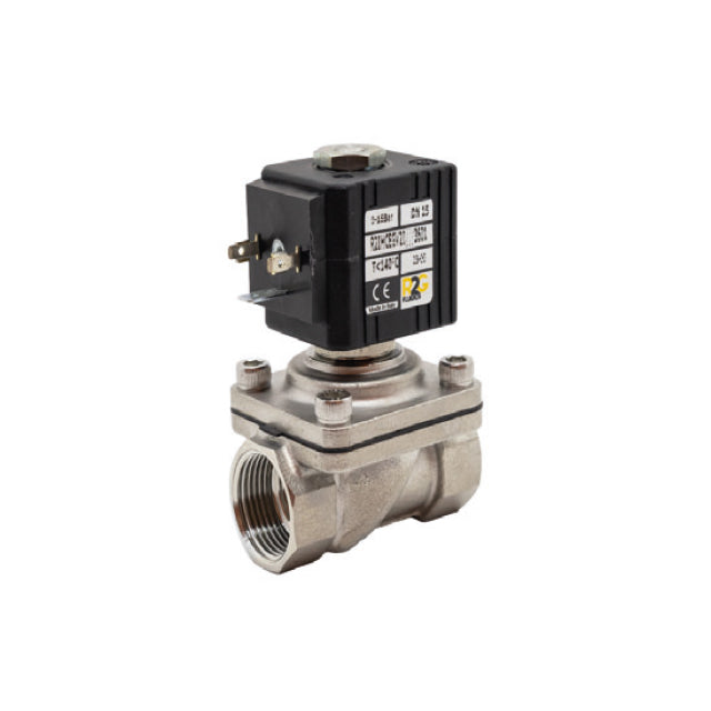 1/2" RIH1 Stainless Steel Solenoid Valve – 2/2 Combined Acting – Viton Diaphragm RI H1