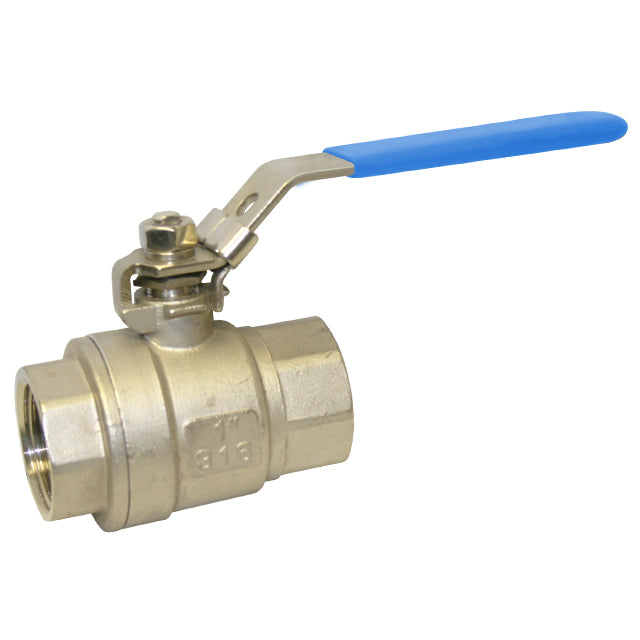 3/8" Valtec Stainless Steel Ball Valve Two Piece Lever Operated WRAS Approved VS6200