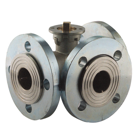 2 1/2" Brass 3 Way Ball Valve – Electrically Actuated – VS 5969 EL