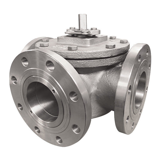 3" Max Air Stainless Steel 3 Way Ball Valve – Pneumatically Actuated – VS 9460 DA/SA