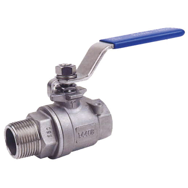 1 1/2" Valtec Stainless Steel Ball Valve Two Piece Male x Female Lever Operated. VS6240