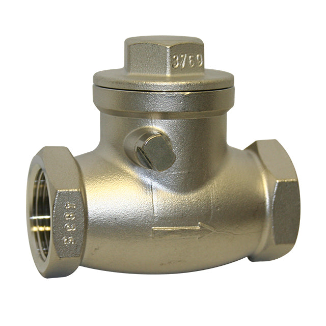 1 1/4" Valtec Stainless Steel Swing Check Valve Screwed BSPP VS6800