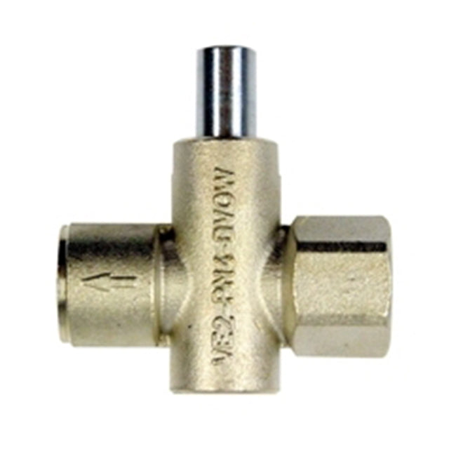 1/2" Brass Gauge Cock Female x Female Push Button Operation. PGC76