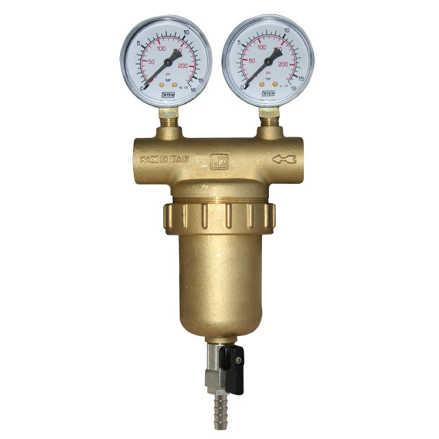 1/2" Maigorani Self-cleaning Filter with Pressure Gauges. VS2516