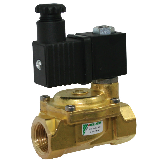 1/2" OLAB Brass Solenoid Valve Normally Open Viton Diaphragm. OL1853