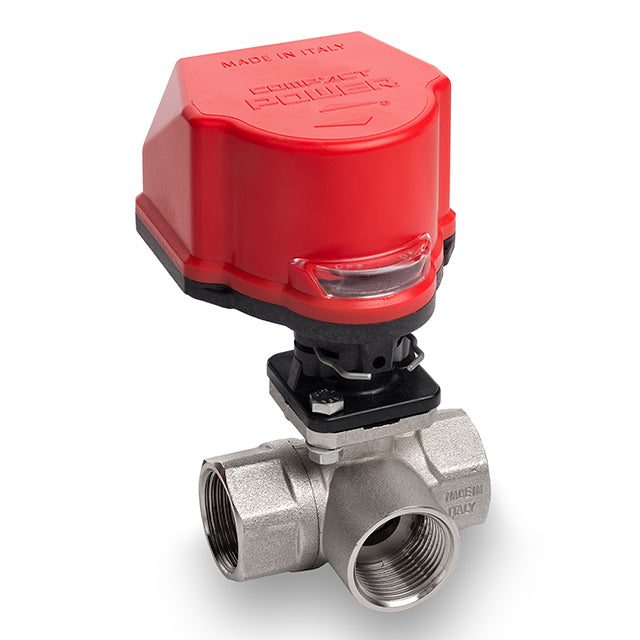 1 2 brass 3 way ball valve mini electric actuator lv5999rub