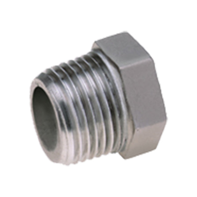 1/2" Stainless Steel Hex Head Plug. SS297