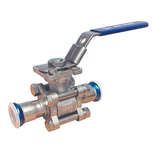 18mm Stainless Steel Ball Valve 3 Piece Press Fit  VS 6306