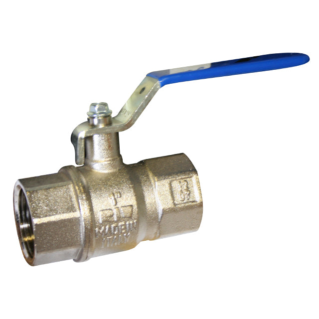 3/4" RIV Brass Ball Valve BSI Gas Approved Blue Lever. VS4185