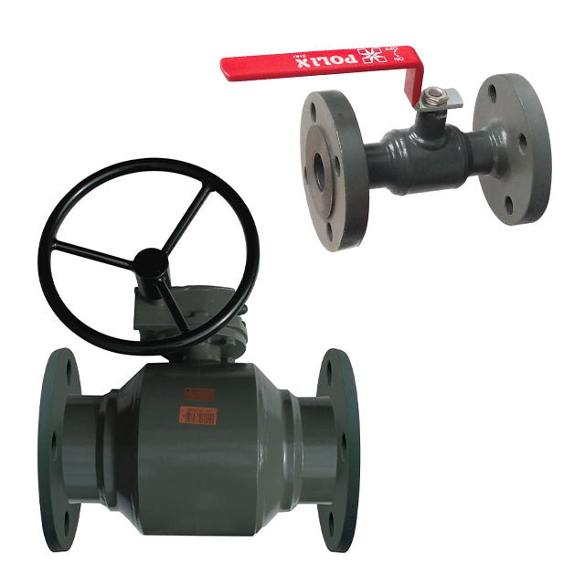 3" Polix Carbon Steel Ball Valve Flanged PN40 Full Bore. VS8835