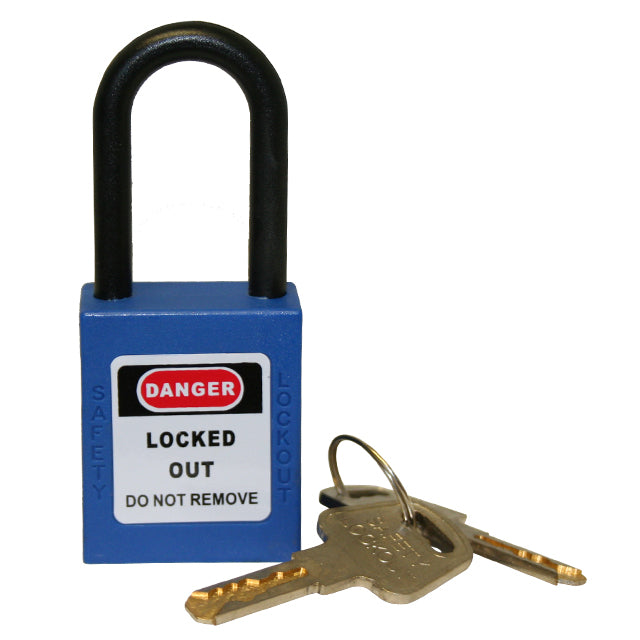 Blue Padlock Nylon Shackle. VLPL11