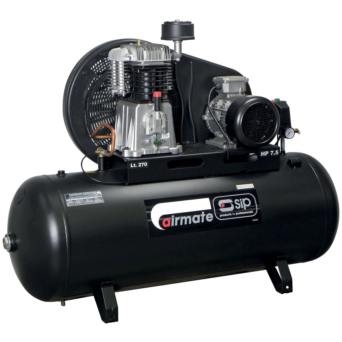 SIP TN7.5/270 270ltr Belt Drive Compressor - 06585