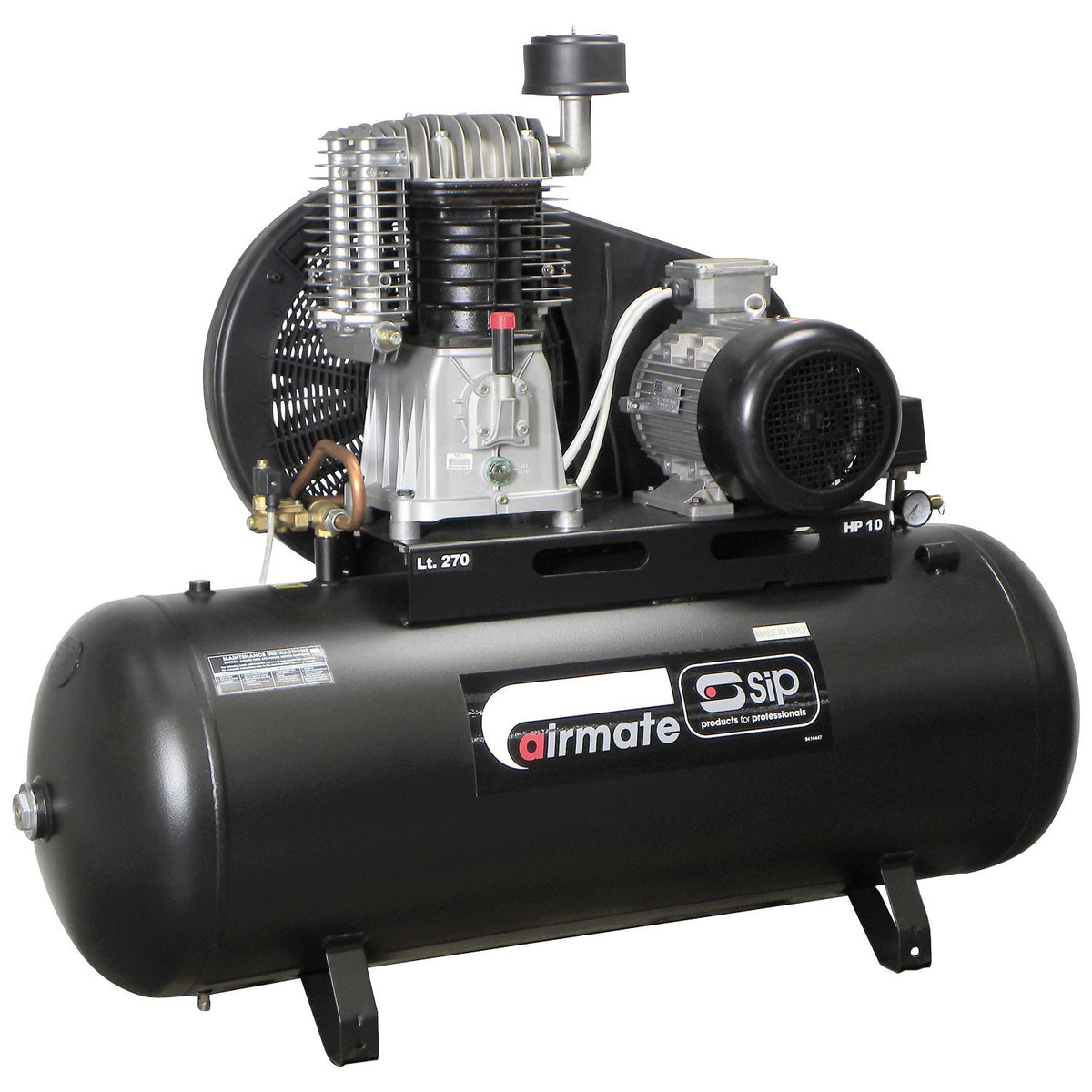 SIP TN10/270 270ltr Belt Drive Compressor - 06587