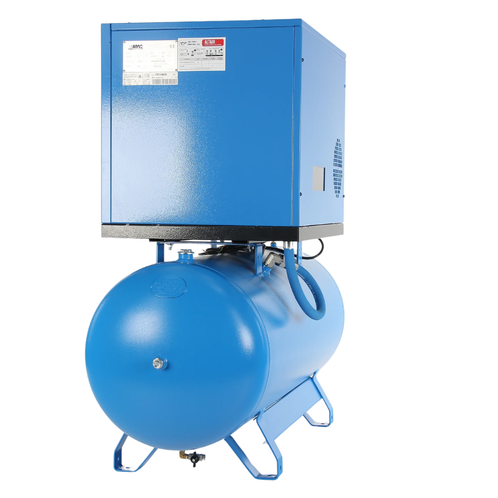 ABAC LN1 B5900 270L Tank Mounted Silenced Air Compressor T5.5 415 Volt 20CFM - 4116026060