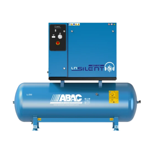 ABAC LN2 B7000 500L T7.5 DOL Silenced Air Compressor 400 Volt 38 CFM - 4116026395