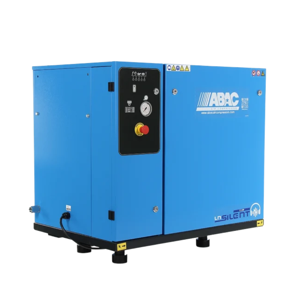 ABAC LN2 B7000 0 T7.5 DOL Base Mounted Silenced Air Compressor 400 Volt 38 CFM - 4116026396