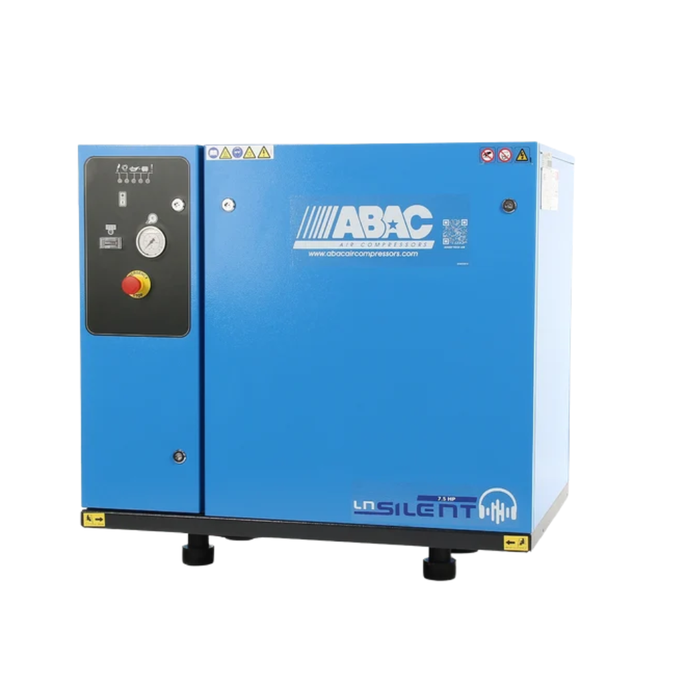 ABAC LN2 B7000 0 T7.5 DOL Base Mounted Silenced Air Compressor 400 Volt 38 CFM - 4116026396