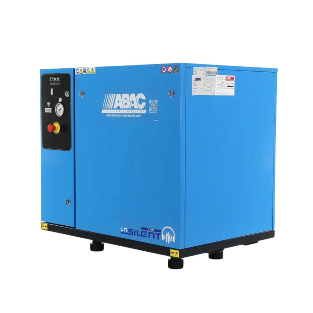 ABAC LN2 B7000 0 T7.5 DOL Base Mounted Silenced Air Compressor 400 Volt 38 CFM - 4116026396