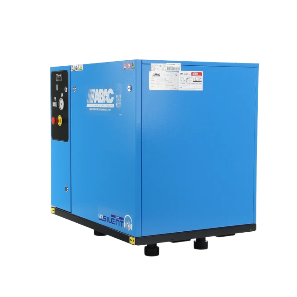 ABAC LN2 B7000 0 T7.5 DOL Base Mounted Silenced Air Compressor 400 Volt 38 CFM - 4116026396