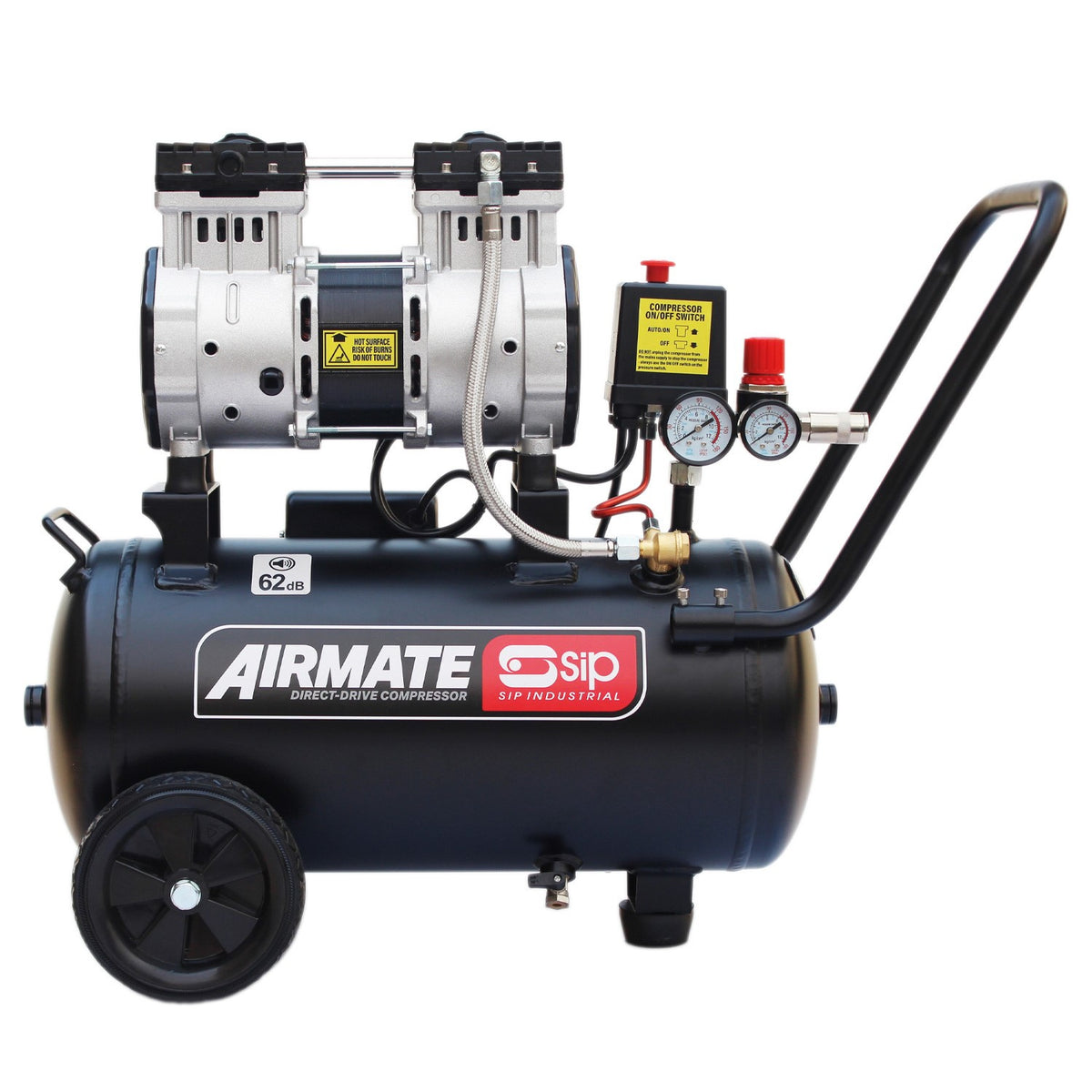 SIP AIRMATE® 24L 2hp Low Noise Compressor - 05478