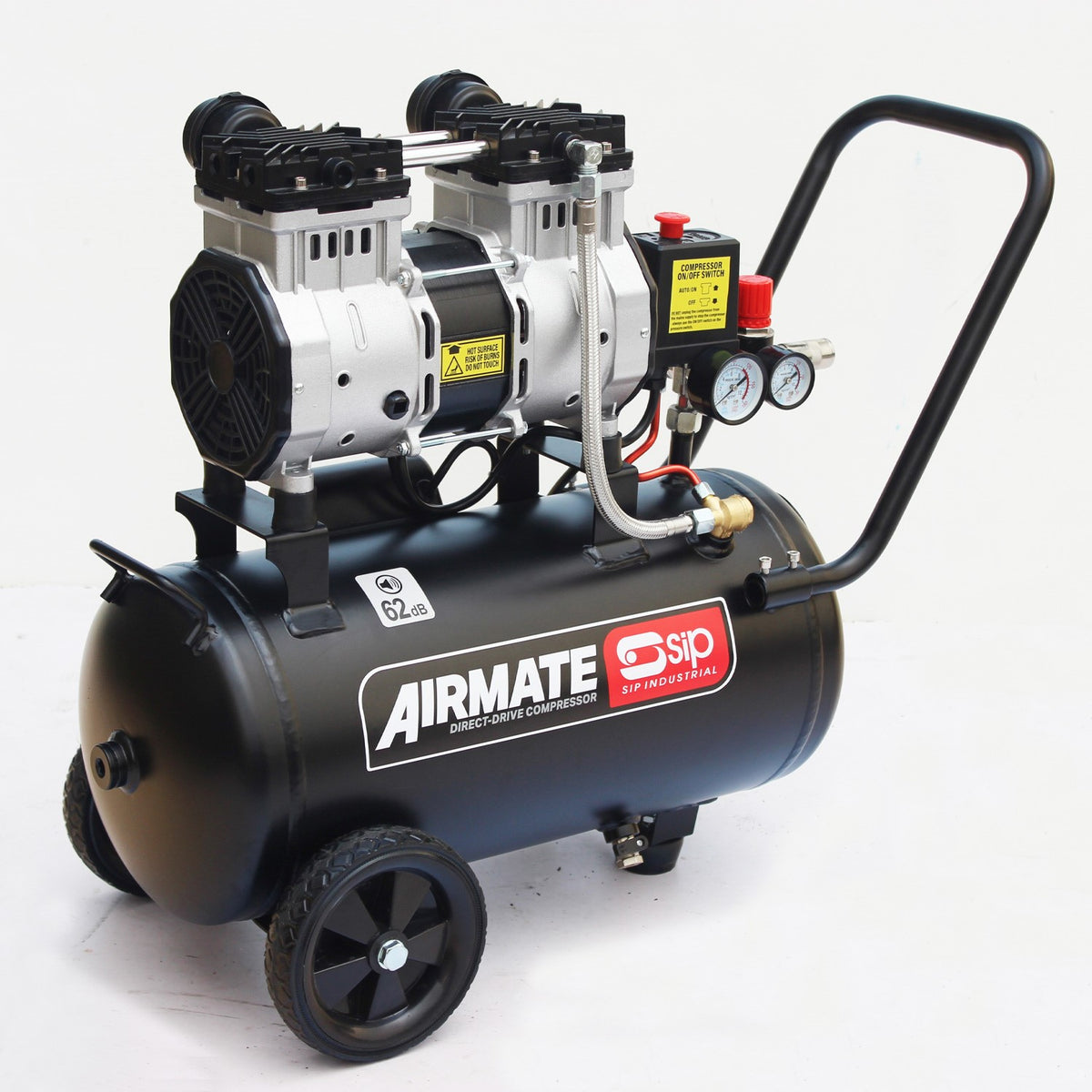 SIP AIRMATE® 24L 2hp Low Noise Compressor - 05478