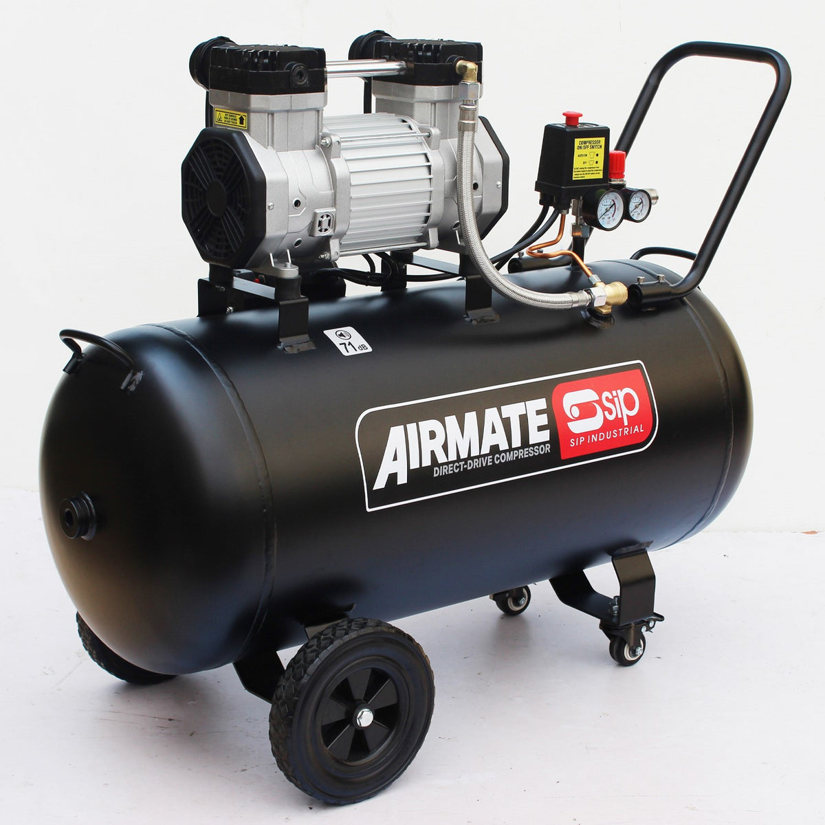 SIP AIRMATE® 100L 3hp Low Noise Compressor - 05481