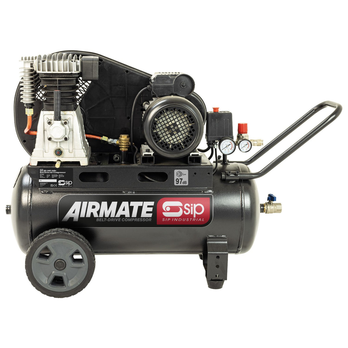 SIP BD 3HP 50ltr Belt Drive Compressor - 06456