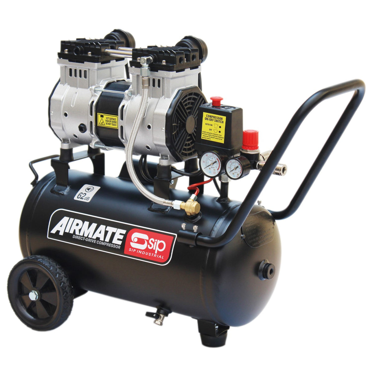 SIP AIRMATE® 24L 2hp Low Noise Compressor - 05478