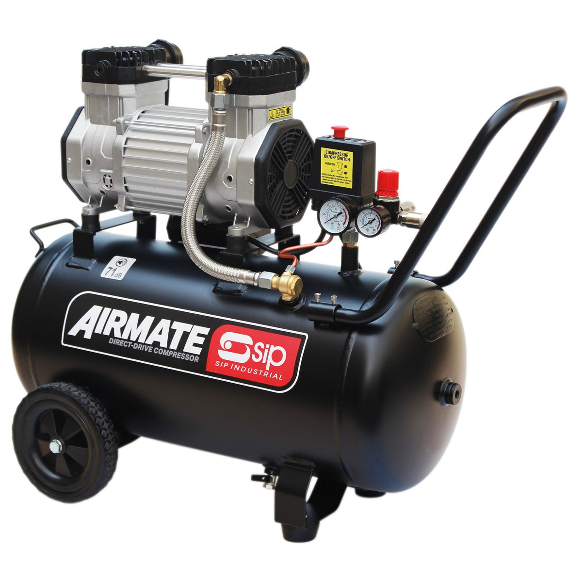 SIP AIRMATE® 50L 3hp Low Noise Compressor - 05480
