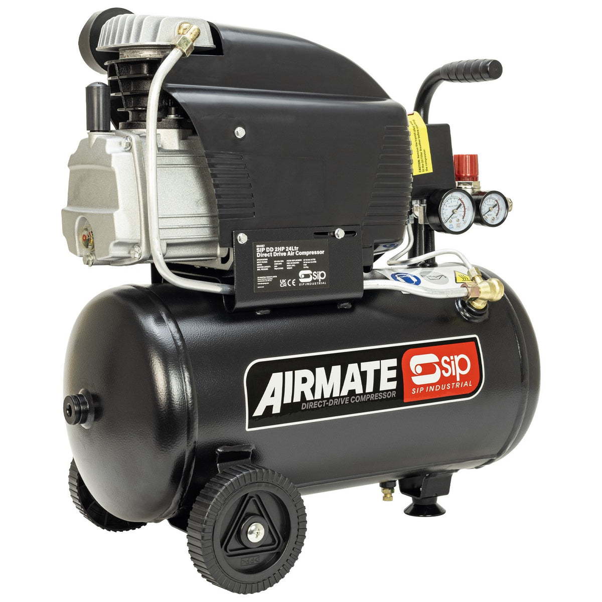 SIP AIRMATE® 24L 2hp Oil-Lubricated Compressor - 06457