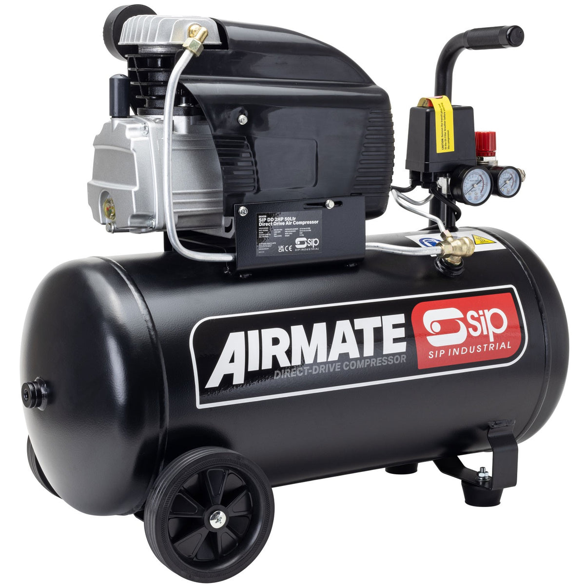 SIP AIRMATE® 50L 2hp Oil-Lubricated Compressor - 06459