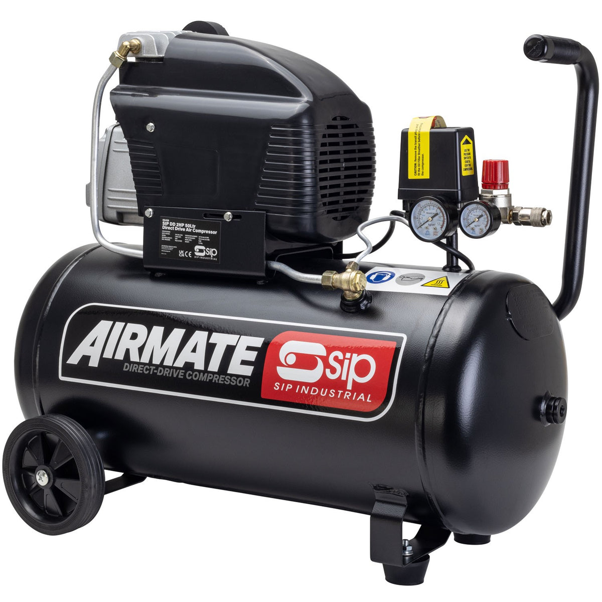 SIP AIRMATE® 50L 2hp Oil-Lubricated Compressor - 06459