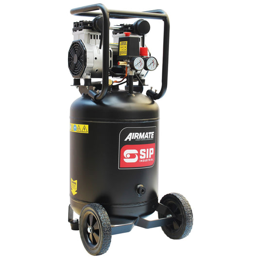 SIP AIRMATE® 50L 2hp Low Noise Vertical Compressor - 05483