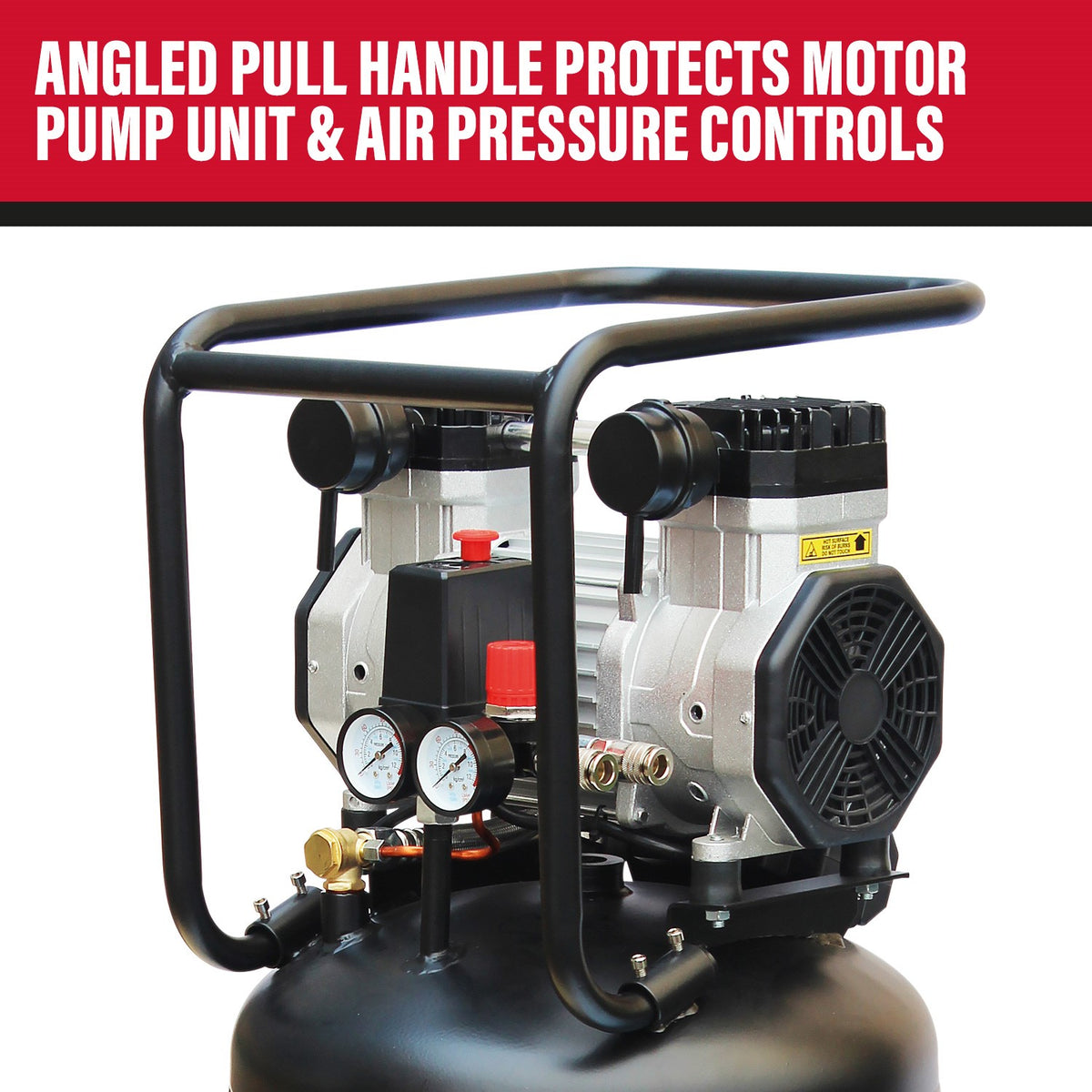 SIP AIRMATE® 100L 3hp Low Noise Vertical Compressor - 05484
