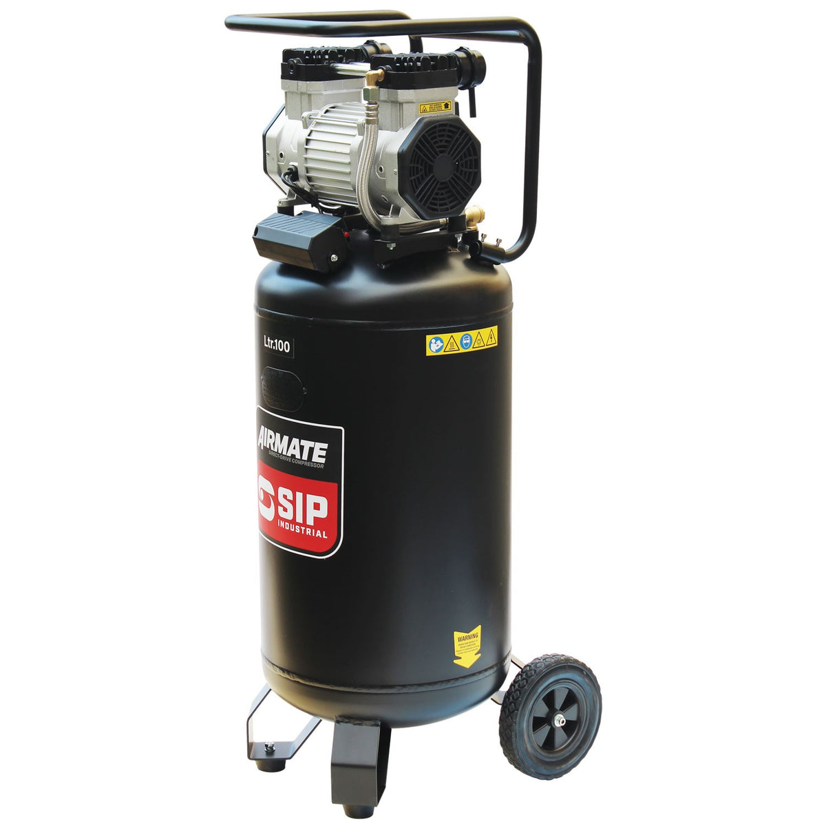 SIP AIRMATE® 100L 3hp Low Noise Vertical Compressor - 05484