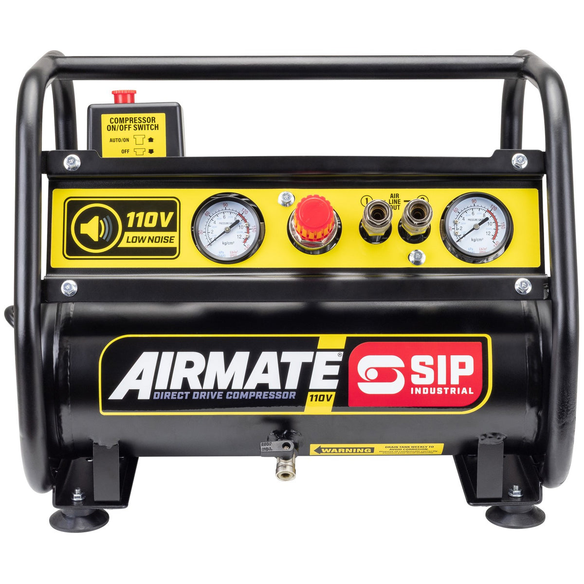 SIP 110V 6L Low Noise Direct Drive Compressor - 05870