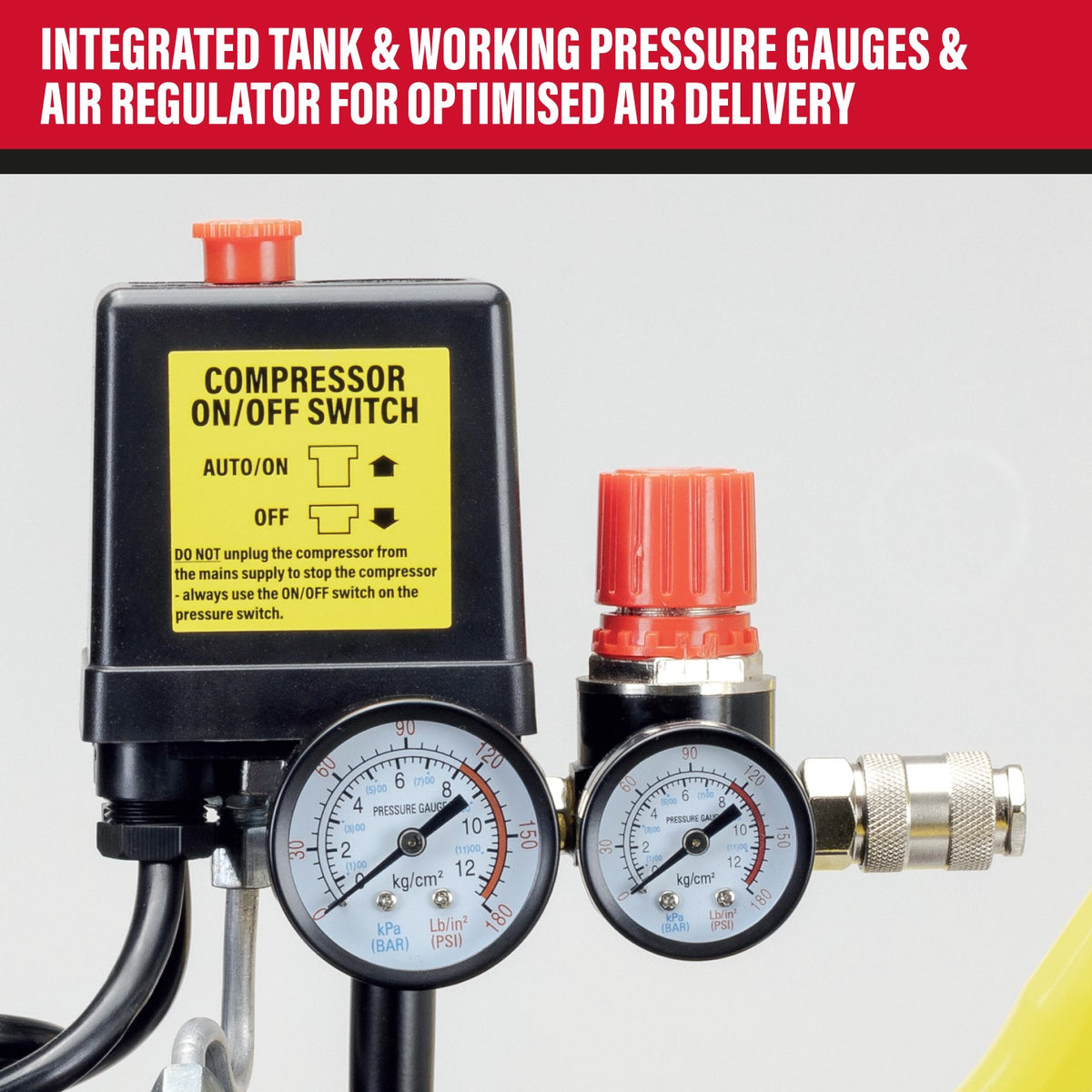 SIP 110V 24L Low Noise Direct Drive Compressor - 05871