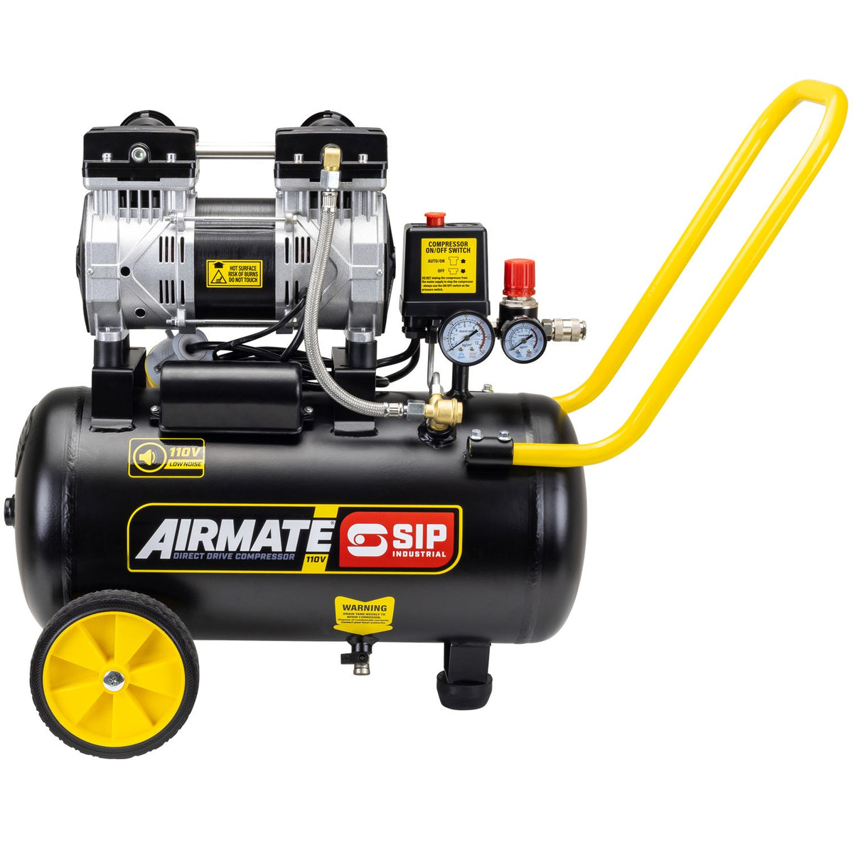 SIP 110V 24L Low Noise Direct Drive Compressor - 05871