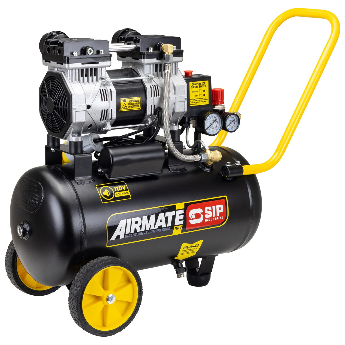 SIP 110V 24L Low Noise Direct Drive Compressor - 05871