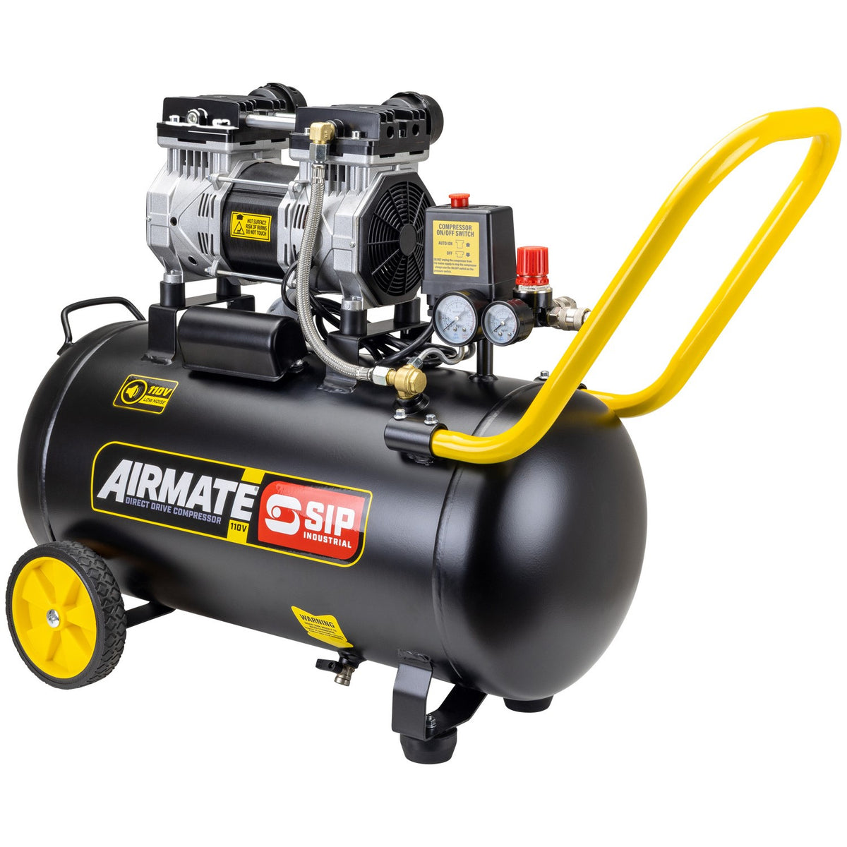 SIP 110V 50L Low Noise Direct Drive Compressor - 05872