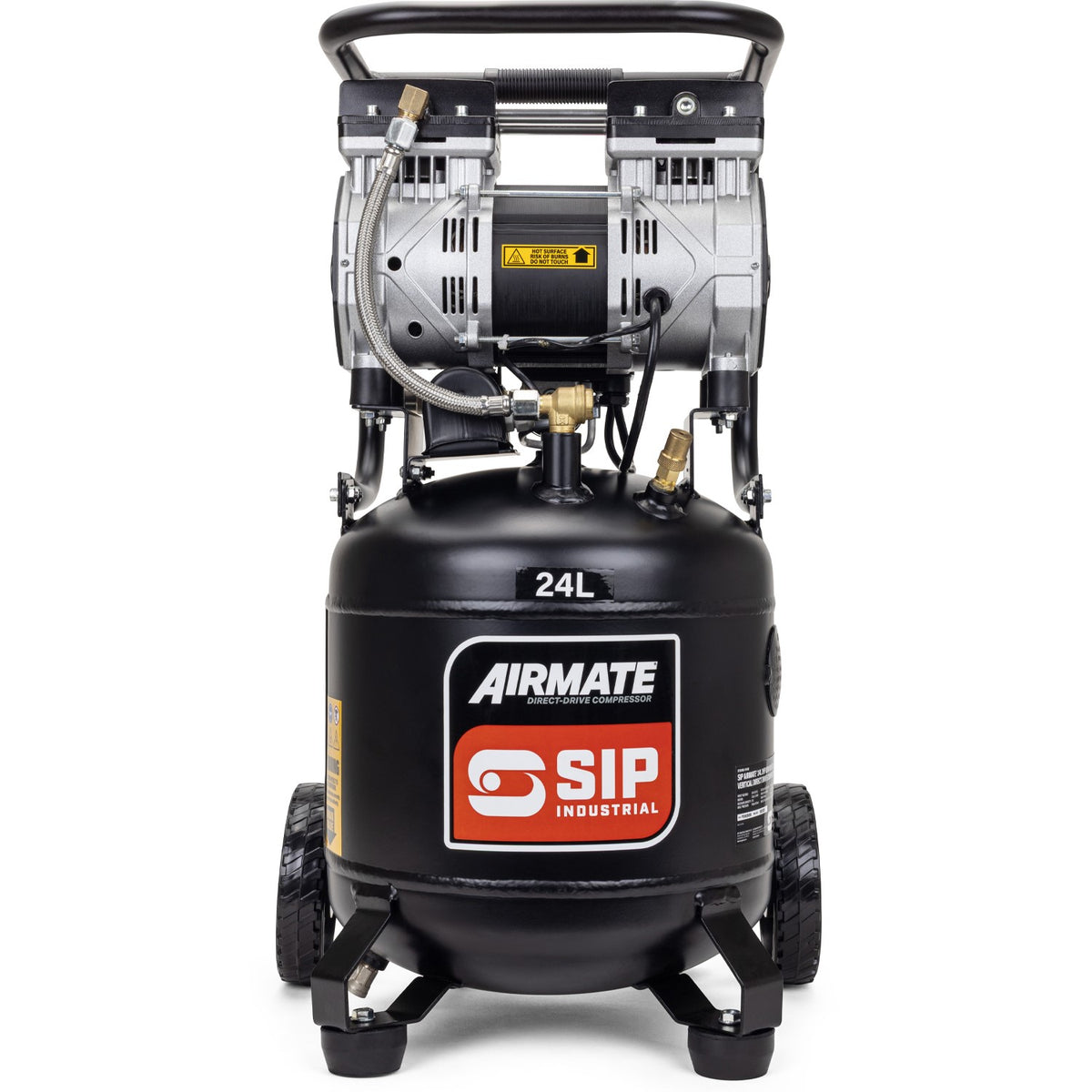 SIP AIRMATE® 24L 2hp Low Noise Vertical Compressor - 05482