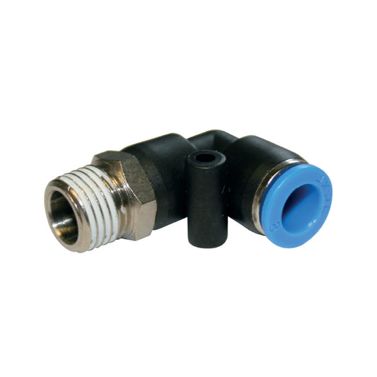 10mm x 1/4" Male Stud Elbow - Push-in Fitting. JPL