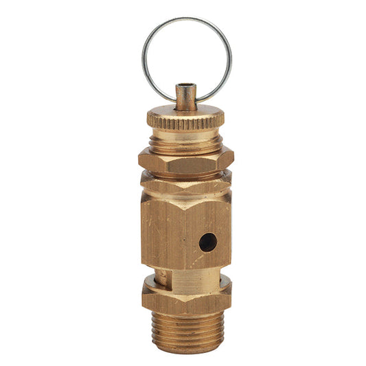 1" Brass Spring Safety Relief Valve – with Test Ring Pull. 0-4 Pressure Range (bar)  VS1016