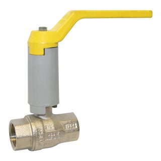 1 1/4" RIV Brass Ball Valve fitted with Neck Extension BSI Gas Approved. VS7169