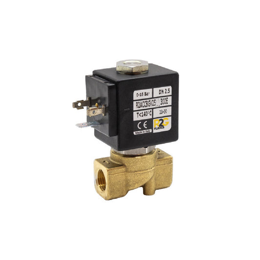 1/8" RAC1 Brass Solenoid Valve 110V AC – Direct Acting 2/2 – Viton Diaphragm. RA C1
