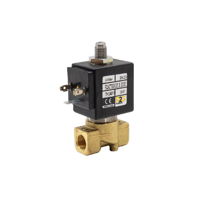 1/4" RACT Brass Solenoid Valve – Direct Acting 3/2 – Viton Diaphragm. RA CT